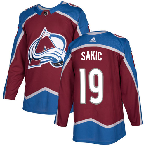 Adidas Avalanche #19 Joe Sakic Burgundy Home Authentic Stitched Youth NHL Jersey Adidas Avalanche #19 Joe Sakic Burgundy Home Authentic Stitched Youth NHL Jersey