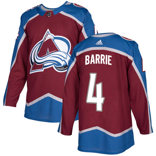 Adidas Avalanche #4 Tyson Barrie Burgundy Home Authentic Stitched Youth NHL Jersey Adidas Avalanche #4 Tyson Barrie Burgundy Home Authentic Stitched Youth NHL Jersey