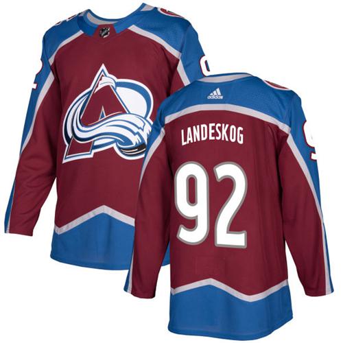 Adidas Avalanche #92 Gabriel Landeskog Burgundy Home Authentic Stitched Youth NHL Jersey Adidas Avalanche #92 Gabriel Landeskog Burgundy Home Authentic Stitched Youth NHL Jersey