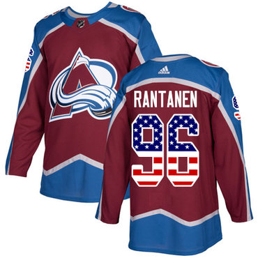 Adidas Avalanche #96 Mikko Rantanen Burgundy Home Authentic USA Flag Stitched Youth NHL Jersey Adidas Avalanche #96 Mikko Rantanen Burgundy Home Authentic USA Flag Stitched Youth NHL Jersey