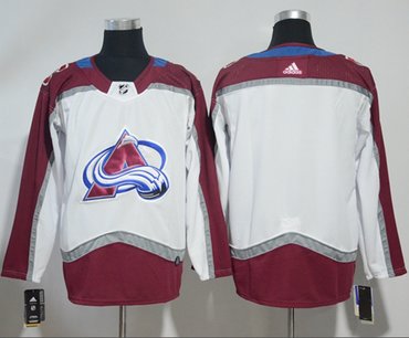 Adidas Avalanche Blank White Road Authentic Stitched NHL Jersey Adidas Avalanche Blank White Road Authentic Stitched NHL Jersey