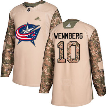 Adidas Blue Jackets #10 Alexander Wennberg Camo Authentic 2017 Veterans Day Stitched NHL Jersey Adidas Blue Jackets #10 Alexander Wennberg Camo Authentic 2017 Veterans Day Stitched NHL Jersey