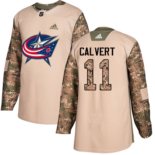 Adidas Blue Jackets #11 Matt Calvert Camo Authentic 2017 Veterans Day Stitched NHL Jersey Adidas Blue Jackets #11 Matt Calvert Camo Authentic 2017 Veterans Day Stitched NHL Jersey
