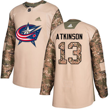 Adidas Blue Jackets #13 Cam Atkinson Camo Authentic 2017 Veterans Day Stitched NHL Jersey Adidas Blue Jackets #13 Cam Atkinson Camo Authentic 2017 Veterans Day Stitched NHL Jersey