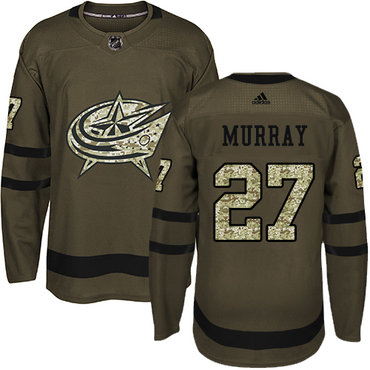 Adidas Blue Jackets #27 Ryan Murray Green Salute to Service Stitched NHL Jersey Adidas Blue Jackets #27 Ryan Murray Green Salute to Service Stitched NHL Jersey