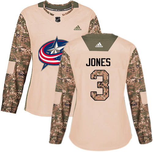 Adidas Blue Jackets #3 Seth Jones Camo Authentic 2017 Veterans Day Women's Stitched NHL Jersey Adidas Blue Jackets #3 Seth Jones Camo Authentic 2017 Veterans Day Women's Stitched NHL Jersey
