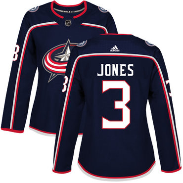 Adidas Blue Jackets #3 Seth Jones Navy Blue Home Authentic Women's Stitched NHL Jersey Adidas Blue Jackets #3 Seth Jones Navy Blue Home Authentic Women's Stitched NHL Jersey