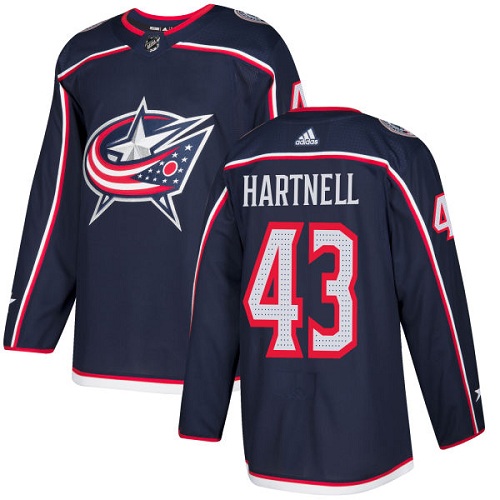 Adidas Blue Jackets #43 Scott Hartnell Navy Blue Home Authentic Stitched Youth NHL Jersey Adidas Blue Jackets #43 Scott Hartnell Navy Blue Home Authentic Stitched Youth NHL Jersey