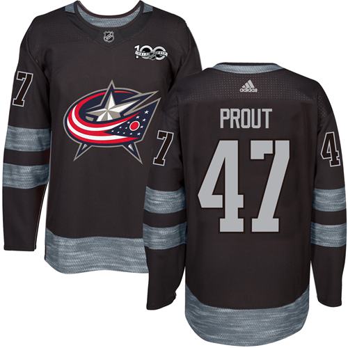 Adidas Blue Jackets #47 Dalton Prout Black 1917-2017 100th Anniversary Stitched NHL Jersey Adidas Blue Jackets #47 Dalton Prout Black 1917-2017 100th Anniversary Stitched NHL Jersey