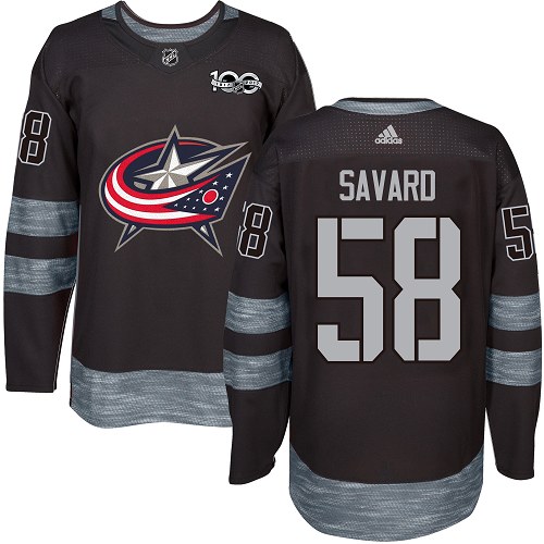 Adidas Blue Jackets #58 David Savard Black 1917-2017 100th Anniversary Stitched NHL Jersey Adidas Blue Jackets #58 David Savard Black 1917-2017 100th Anniversary Stitched NHL Jersey