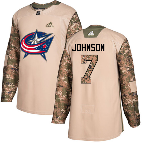 Adidas Blue Jackets #7 Jack Johnson Camo Authentic 2017 Veterans Day Stitched NHL Jersey Adidas Blue Jackets #7 Jack Johnson Camo Authentic 2017 Veterans Day Stitched NHL Jersey