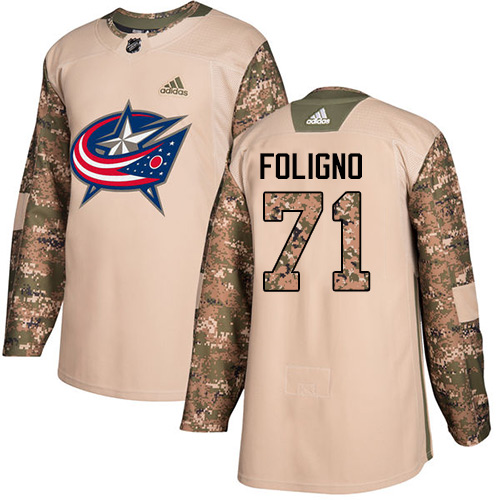 Adidas Blue Jackets #71 Nick Foligno Camo Authentic 2017 Veterans Day Stitched NHL Jersey Adidas Blue Jackets #71 Nick Foligno Camo Authentic 2017 Veterans Day Stitched NHL Jersey