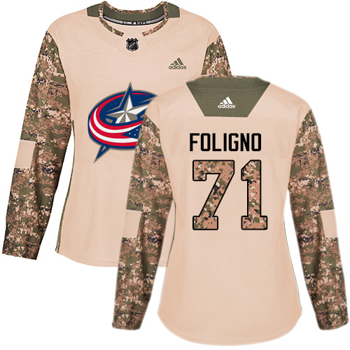 Adidas Blue Jackets #71 Nick Foligno Camo Authentic 2017 Veterans Day Women's Stitched NHL Jersey Adidas Blue Jackets #71 Nick Foligno Camo Authentic 2017 Veterans Day Women's Stitched NHL Jersey