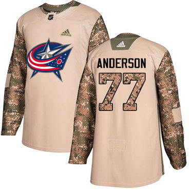 Adidas Blue Jackets #77 Josh Anderson Camo Authentic 2017 Veterans Day Stitched NHL Jersey Adidas Blue Jackets #77 Josh Anderson Camo Authentic 2017 Veterans Day Stitched NHL Jersey