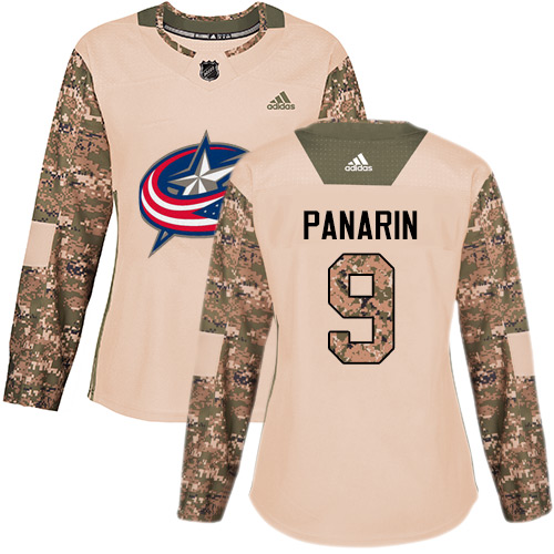Adidas Blue Jackets #9 Artemi Panarin Camo Authentic 2017 Veterans Day Women's Stitched NHL Jersey Adidas Blue Jackets #9 Artemi Panarin Camo Authentic 2017 Veterans Day Women's Stitched NHL Jersey