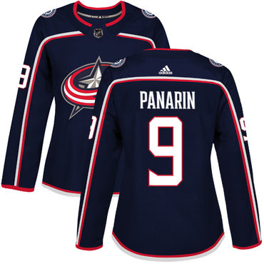 Adidas Blue Jackets #9 Artemi Panarin Navy Blue Home Authentic Women's Stitched NHL Jersey Adidas Blue Jackets #9 Artemi Panarin Navy Blue Home Authentic Women's Stitched NHL Jersey