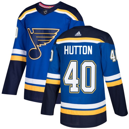 Adidas Blues #40 Carter Hutton Blue Home Authentic Stitched Youth NHL Jersey Adidas Blues #40 Carter Hutton Blue Home Authentic Stitched Youth NHL Jersey