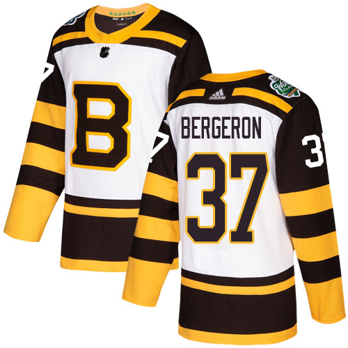 Adidas Bruins #37 Patrice Bergeron White Authentic 2019 Winter Classic Stitched NHL Jersey Adidas Bruins #37 Patrice Bergeron White Authentic 2019 Winter Classic Stitched NHL Jersey
