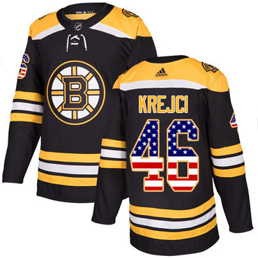 Adidas Bruins #46 David Krejci Black Home Authentic USA Flag Youth Stitched NHL Jersey Adidas Bruins #46 David Krejci Black Home Authentic USA Flag Youth Stitched NHL Jersey