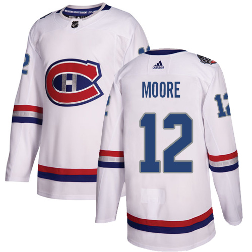 Adidas Canadiens #12 Dickie Moore White Authentic 2017 100 Classic Stitched NHL Jersey Adidas Canadiens #12 Dickie Moore White Authentic 2017 100 Classic Stitched NHL Jersey