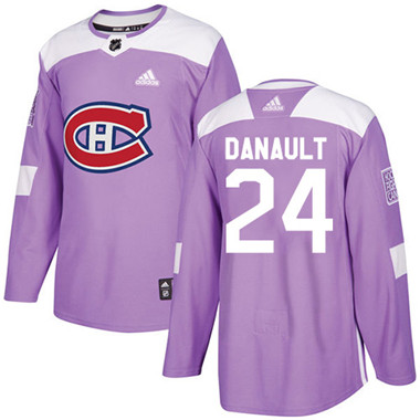 Adidas Canadiens #24 Phillip Danault Purple Authentic Fights Cancer Stitched NHL Jersey