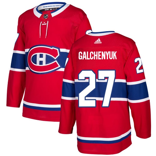 Adidas Canadiens #27 Alex Galchenyuk Red Home Authentic Stitched Youth NHL Jersey