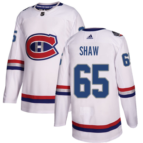 Adidas Canadiens #65 Andrew Shaw White Authentic 2017 100 Classic Stitched NHL Jersey Adidas Canadiens #65 Andrew Shaw White Authentic 2017 100 Classic Stitched NHL Jersey