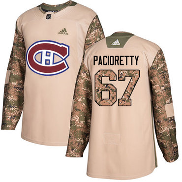Adidas Canadiens #67 Max Pacioretty Camo Authentic 2017 Veterans Day Stitched Youth NHL Jersey