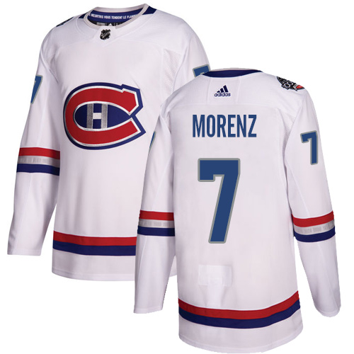 Adidas Canadiens #7 Howie Morenz White Authentic 2017 100 Classic Stitched NHL Jersey Adidas Canadiens #7 Howie Morenz White Authentic 2017 100 Classic Stitched NHL Jersey