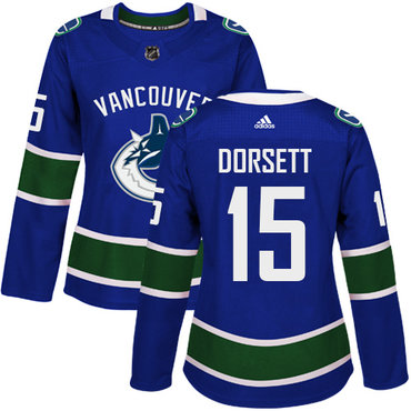 Adidas Canucks #15 Derek Dorsett Blue Home Authentic Women's Stitched NHL Jersey Adidas Canucks #15 Derek Dorsett Blue Home Authentic Women's Stitched NHL Jersey