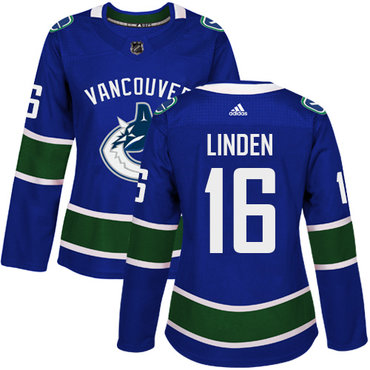 Adidas Canucks #16 Trevor Linden Blue Home Authentic Women's Stitched NHL Jersey Adidas Canucks #16 Trevor Linden Blue Home Authentic Women's Stitched NHL Jersey