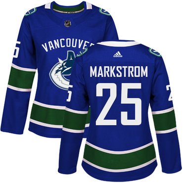 Adidas Canucks #25 Jacob Markstrom Blue Home Authentic Women's Stitched NHL Jersey Adidas Canucks #25 Jacob Markstrom Blue Home Authentic Women's Stitched NHL Jersey