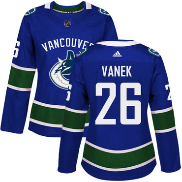 Adidas Canucks #26 Thomas Vanek Blue Home Authentic Women's Stitched NHL Jersey Adidas Canucks #26 Thomas Vanek Blue Home Authentic Women's Stitched NHL Jersey