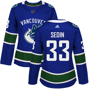 Adidas Canucks #33 Henrik Sedin Blue Home Authentic Women's Stitched NHL Jersey Adidas Canucks #33 Henrik Sedin Blue Home Authentic Women's Stitched NHL Jersey