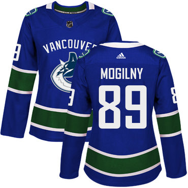 Adidas Canucks #89 Alexander Mogilny Blue Home Authentic Women's Stitched NHL Jersey Adidas Canucks #89 Alexander Mogilny Blue Home Authentic Women's Stitched NHL Jersey