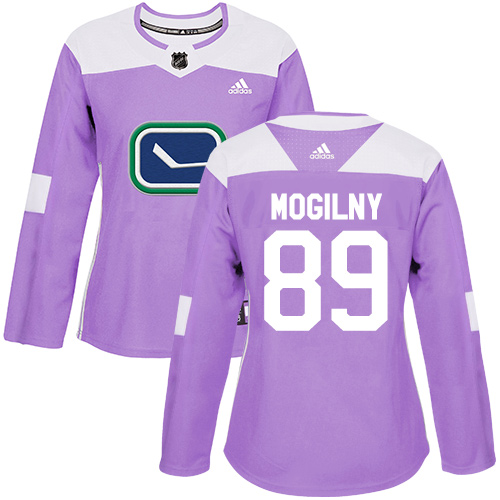 Adidas Canucks #89 Alexander Mogilny Purple Authentic Fights Cancer Women's Stitched NHL Jersey Adidas Canucks #89 Alexander Mogilny Purple Authentic Fights Cancer Women's Stitched NHL Jersey