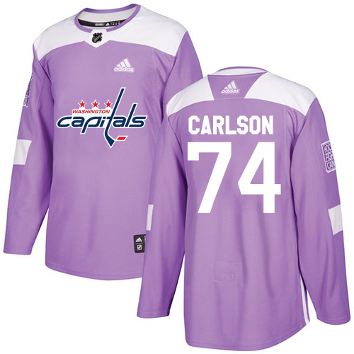 Adidas Capitals #74 John Carlson Purple Authentic Fights Cancer Stitched Youth NHL Jersey Adidas Capitals #74 John Carlson Purple Authentic Fights Cancer Stitched Youth NHL Jersey