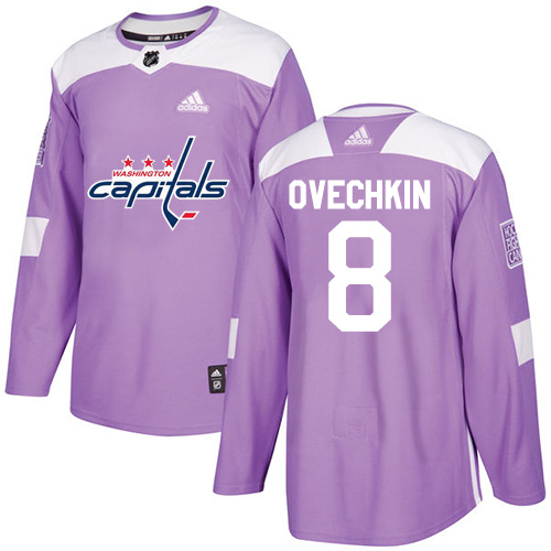 Adidas Capitals #8 Alex Ovechkin Purple Authentic Fights Cancer Stitched Youth NHL Jersey Adidas Capitals #8 Alex Ovechkin Purple Authentic Fights Cancer Stitched Youth NHL Jersey