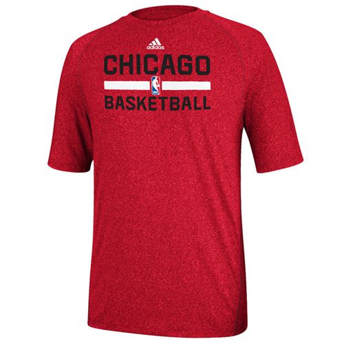 Adidas Chicago Bulls Red Practice Performance T-Shirt
