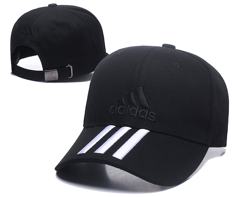 Adidas Classic Black Peaked Adjustable Hat TX Adidas Classic Black Peaked Adjustable Hat TX