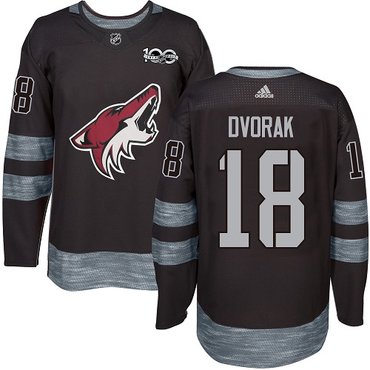 Adidas Coyotes #18 Christian Dvorak Black 1917-2017 100th Anniversary Stitched NHL Jersey Adidas Coyotes #18 Christian Dvorak Black 1917-2017 100th Anniversary Stitched NHL Jersey