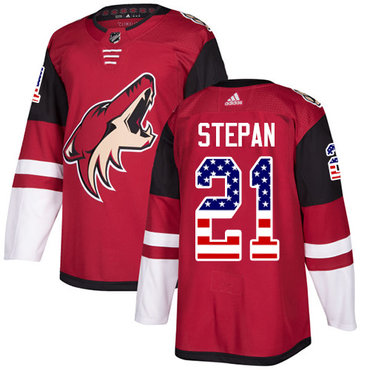 Adidas Coyotes #21 Derek Stepan Maroon Home Authentic USA Flag Stitched NHL Jersey Adidas Coyotes #21 Derek Stepan Maroon Home Authentic USA Flag Stitched NHL Jersey