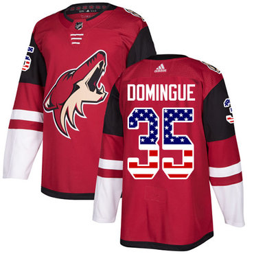 Adidas Coyotes #35 Louis Domingue Maroon Home Authentic USA Flag Stitched Youth NHL Jersey Adidas Coyotes #35 Louis Domingue Maroon Home Authentic USA Flag Stitched Youth NHL Jersey