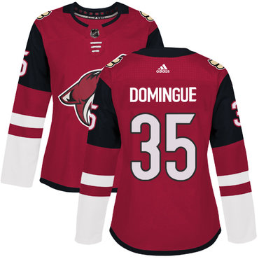 Adidas Coyotes #35 Louis Domingue Maroon Home Authentic Women's Stitched NHL Jersey