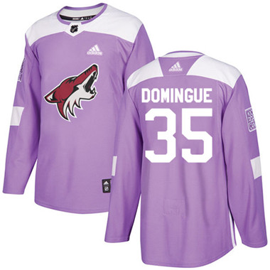 Adidas Coyotes #35 Louis Domingue Purple Authentic Fights Cancer Stitched NHL Jersey Adidas Coyotes #35 Louis Domingue Purple Authentic Fights Cancer Stitched NHL Jersey