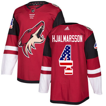 Adidas Coyotes #4 Niklas Hjalmarsson Maroon Home Authentic USA Flag Stitched Youth NHL Jersey Adidas Coyotes #4 Niklas Hjalmarsson Maroon Home Authentic USA Flag Stitched Youth NHL Jersey