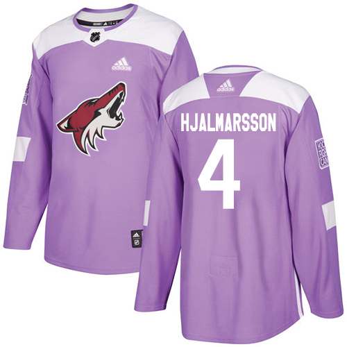 Adidas Coyotes #4 Niklas Hjalmarsson Purple Authentic Fights Cancer Stitched Youth NHL Jersey Adidas Coyotes #4 Niklas Hjalmarsson Purple Authentic Fights Cancer Stitched Youth NHL Jersey