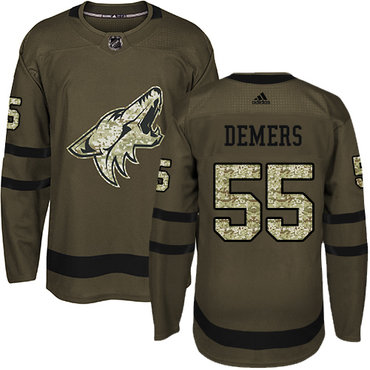 Adidas Coyotes #55 Jason Demers Green Salute to Service Stitched NHL Jersey Adidas Coyotes #55 Jason Demers Green Salute to Service Stitched NHL Jersey