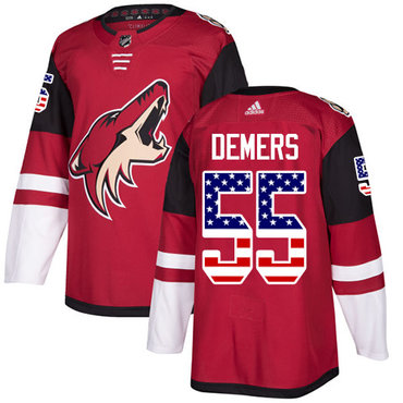 Adidas Coyotes #55 Jason Demers Maroon Home Authentic USA Flag Stitched NHL Jersey Adidas Coyotes #55 Jason Demers Maroon Home Authentic USA Flag Stitched NHL Jersey