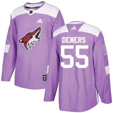 Adidas Coyotes #55 Jason Demers Purple Authentic Fights Cancer Stitched NHL Jersey Adidas Coyotes #55 Jason Demers Purple Authentic Fights Cancer Stitched NHL Jersey